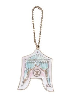 CHANEL Vintage Aqua Enamel Circus Bag Charm
